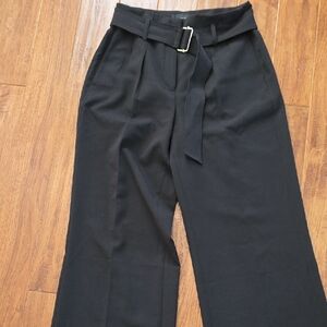 WHBM Black Women's Belted Pants